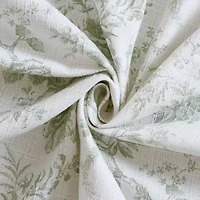 Laura Ashley Walled Garden Textured Floral Shower Curtain