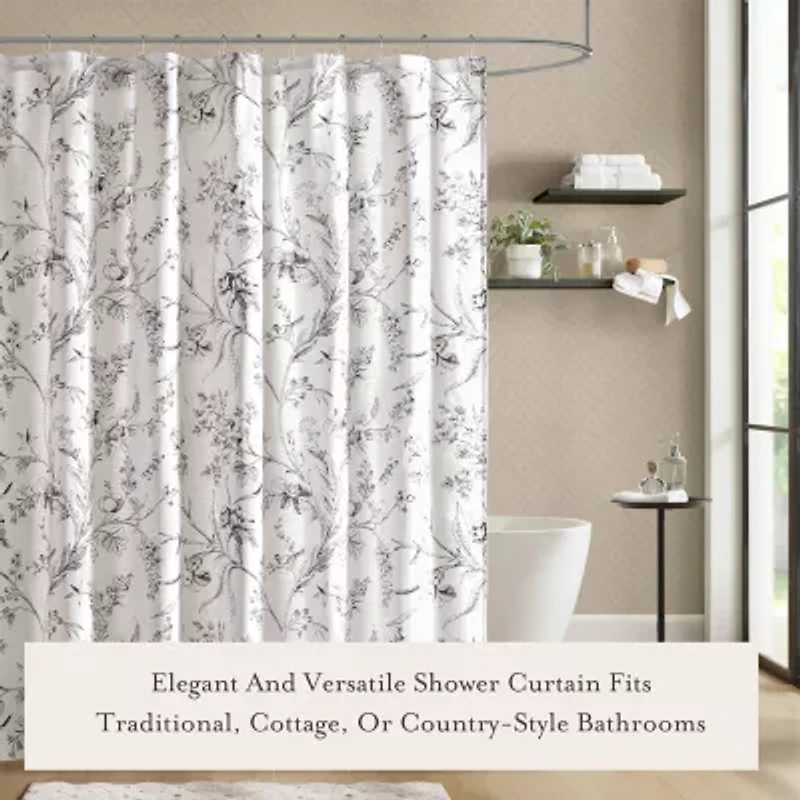 Laura Ashley Branch Toile Shower Curtain
