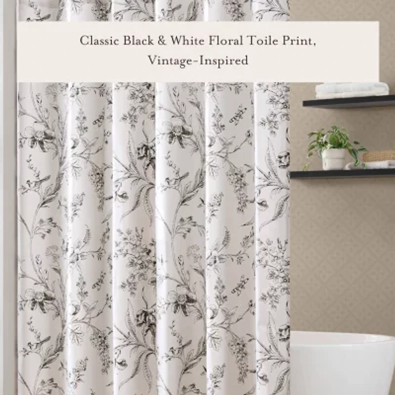 Laura Ashley Branch Toile Shower Curtain