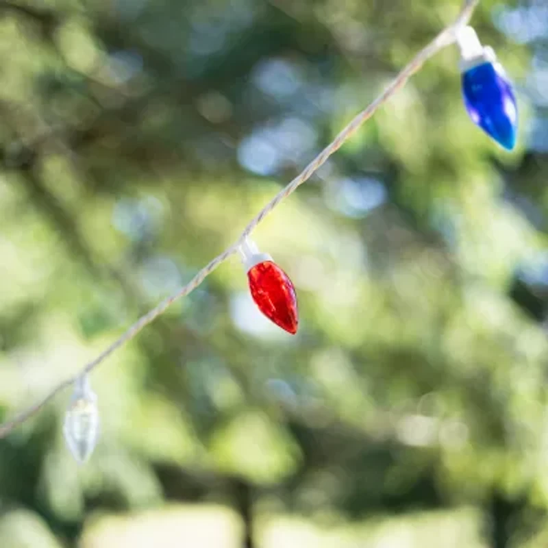 Northlight 16ft Led C9 - Red White And Blue String Lights