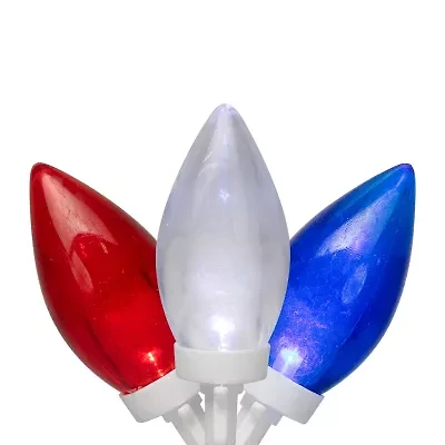 Northlight 16ft Led C9 - Red White And Blue String Lights