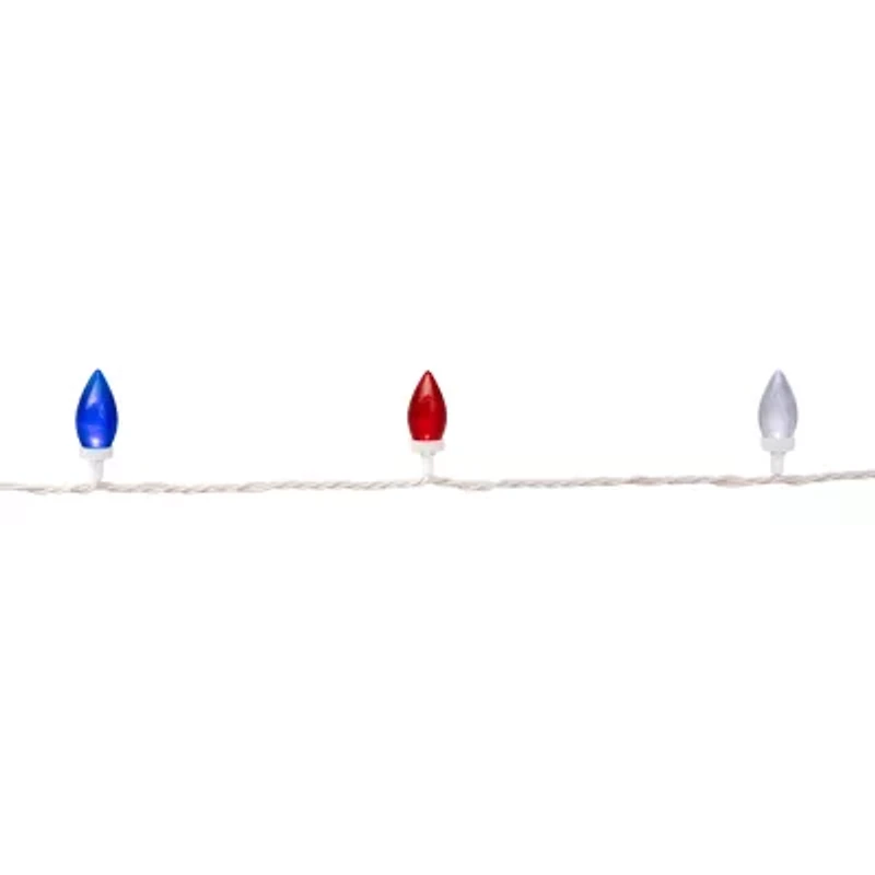 Northlight 16ft Led C9 - Red White And Blue String Lights