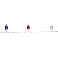 Northlight 16ft Led C9 - Red White And Blue String Lights