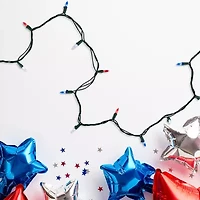 Northlight 32.75ft Led Mini- Red White And Blue String Lights