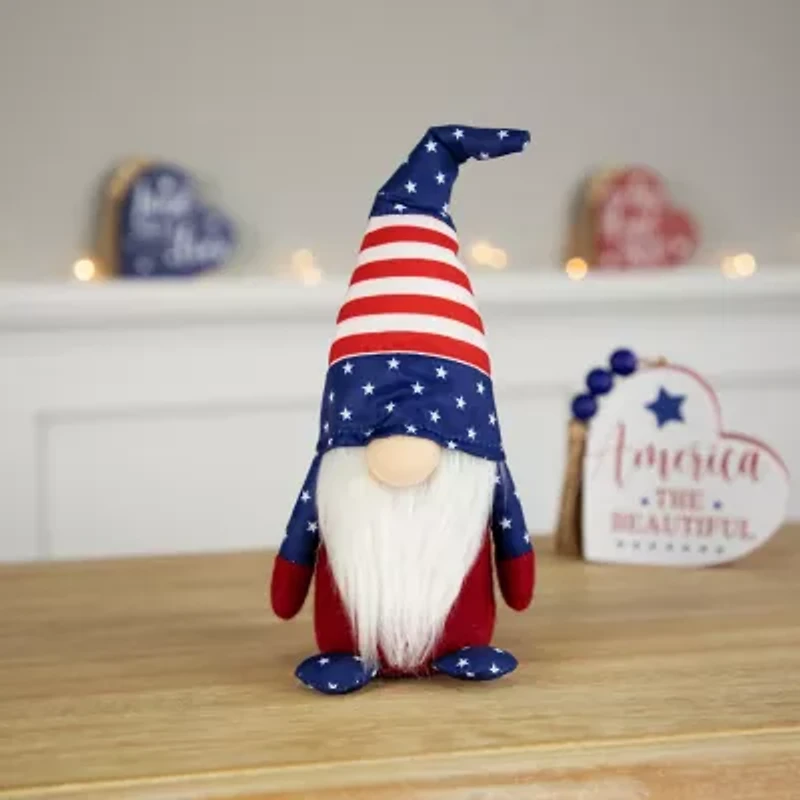 Northlight 9.5" With Stars And Stripes - Red White And Blue Gnome