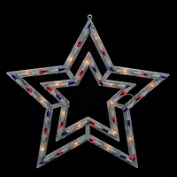 Northlight 17" Lighted Star 4th of July Window Decor