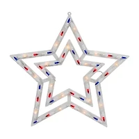 Northlight 17" Lighted Star 4th of July Window Decor
