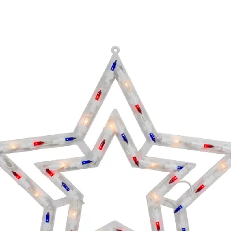 Northlight 17" Lighted Star 4th of July Window Decor
