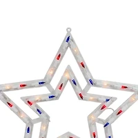 Northlight 17" Lighted Star 4th of July Window Decor