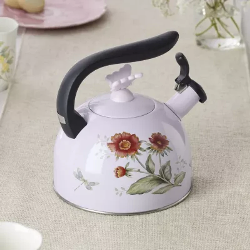 Lenox Butterfly Meadow Colors Tea Kettle