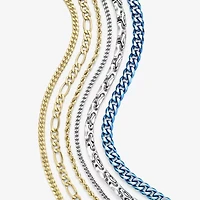 Mens Stainless Steel 4mm Foxtail Chain Necklace