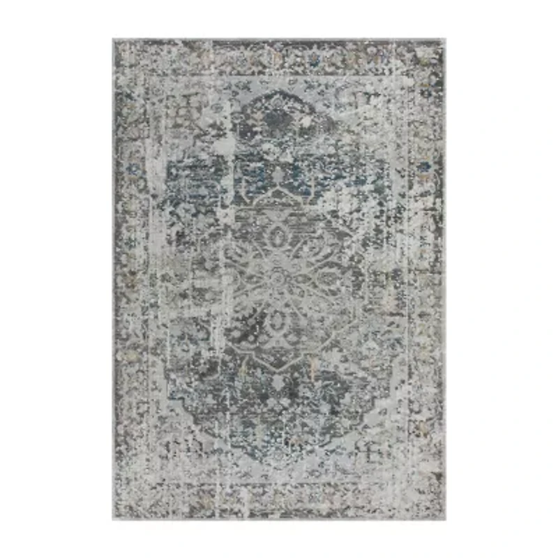 Rizzy Home Zaid Medallion Indoor Rectangular Accent Rug