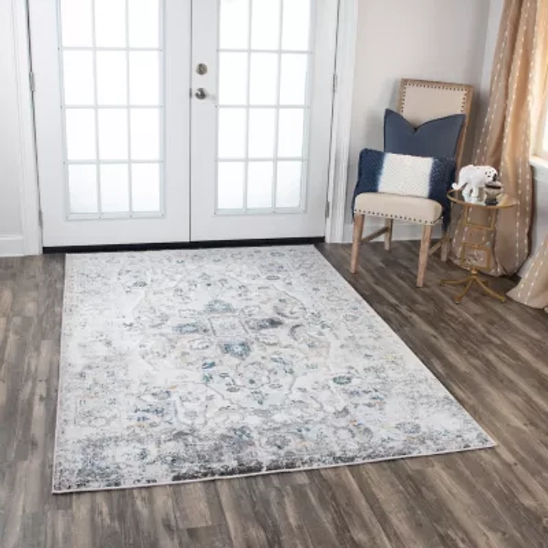 Rizzy Home Zeus Medallion Indoor Rectangular Accent Rug