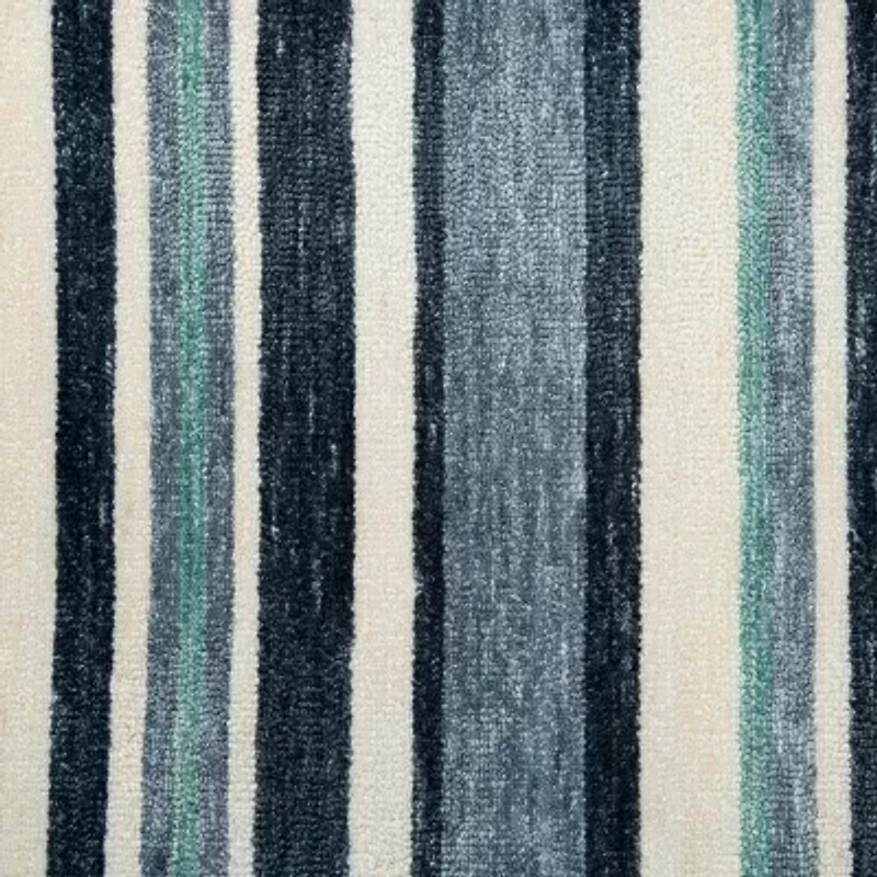 Rizzy Home Zayne Striped Hand Tufted Indoor Outdoor Rectangular Area Rug