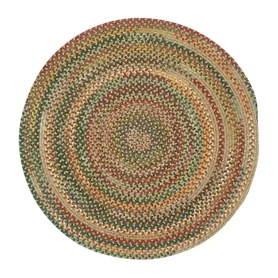 Capel American Traditions Braided Wool 7'X7' Indoor Round Area Rug