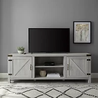 Modern Farmhouse Barndoor 70" TV Stand