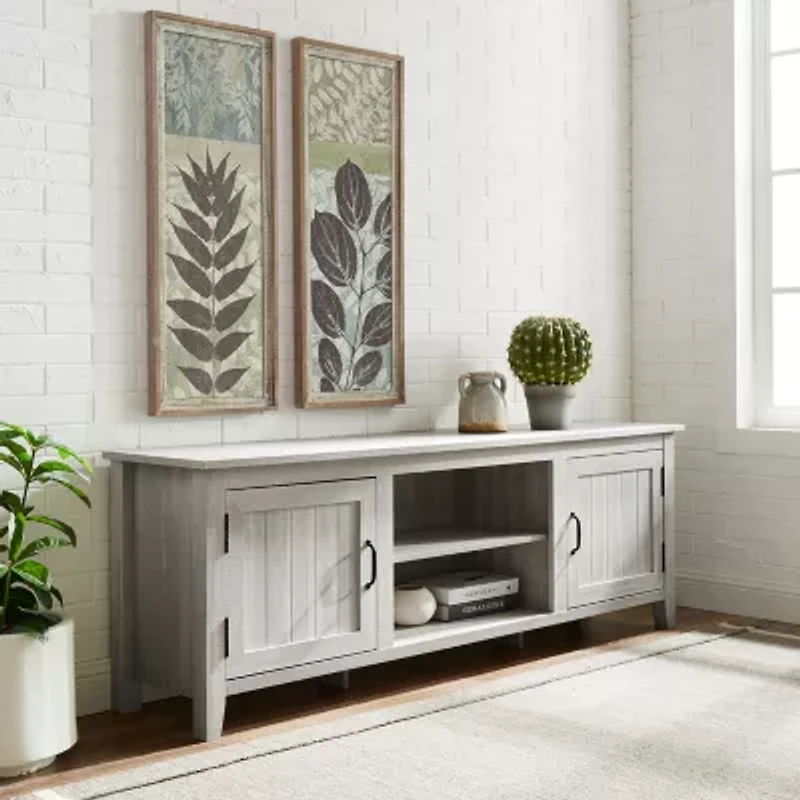 Modern Farmhouse 70" Wood TV Stand