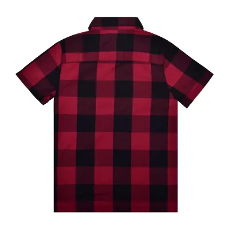 Airwalk Big Kid Boys Short Sleeve Regular Fit Button-Down Shirt
