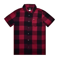 Airwalk Big Kid Boys Short Sleeve Regular Fit Button-Down Shirt