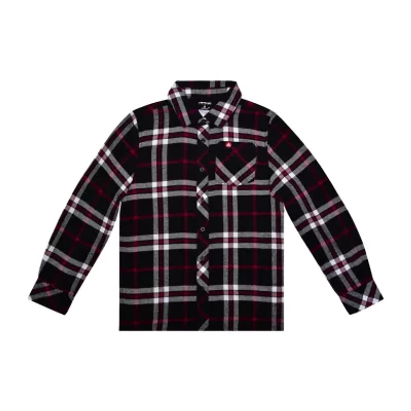 Airwalk Big Kid Boys Long Sleeve Regular Fit Button-Down Shirt