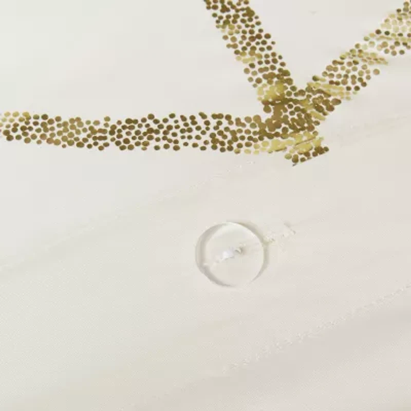 Intelligent Design Khloe Metallic Printed Duvet Cover Set with decorative pillows