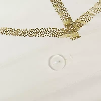 Intelligent Design Khloe Metallic Printed Duvet Cover Set with decorative pillows