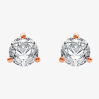 Ever Star (E-F / Si1-Si2) 1/2 CT. T.W. Lab Grown White Diamond 14K White Gold 4.6mm Round Stud Earrings