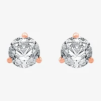 Ever Star (E-F / Si1-Si2) 1 1/2 CT. T.W. Lab Grown White Diamond 14K Gold 6.5mm Round Stud Earrings