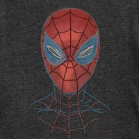 Little & Big Kid Boys Crew Neck Short Sleeve Regular Fit Spiderman Husky Graphic T-Shirt
