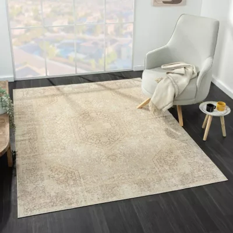 LR Home Aris Medallion Indoor Rectangular Area Rug
