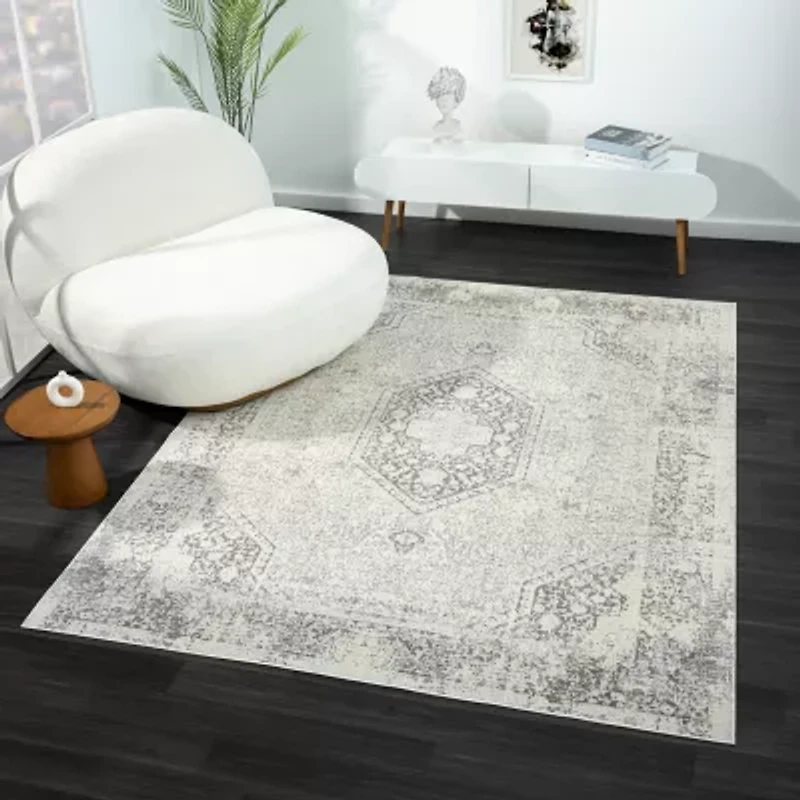 LR Home Aris Medallion Indoor Rectangular Area Rug