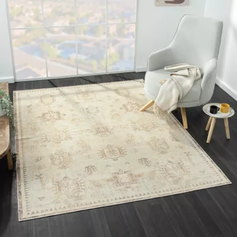 LR Home Aron Abstract Indoor Rectangular Accent Rug