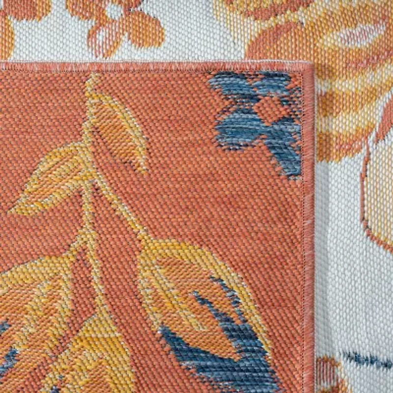 LR Home Bless Floral 24"X96" Indoor Outdoor Rectangular Runner