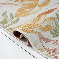 LR HOME BREWIS FLORAL 24"X96" INDOOR OUTDOOR RECTANGULAR RUNNER