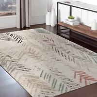 LR Home Dhara Abstract Indoor Rectangular Area Rug