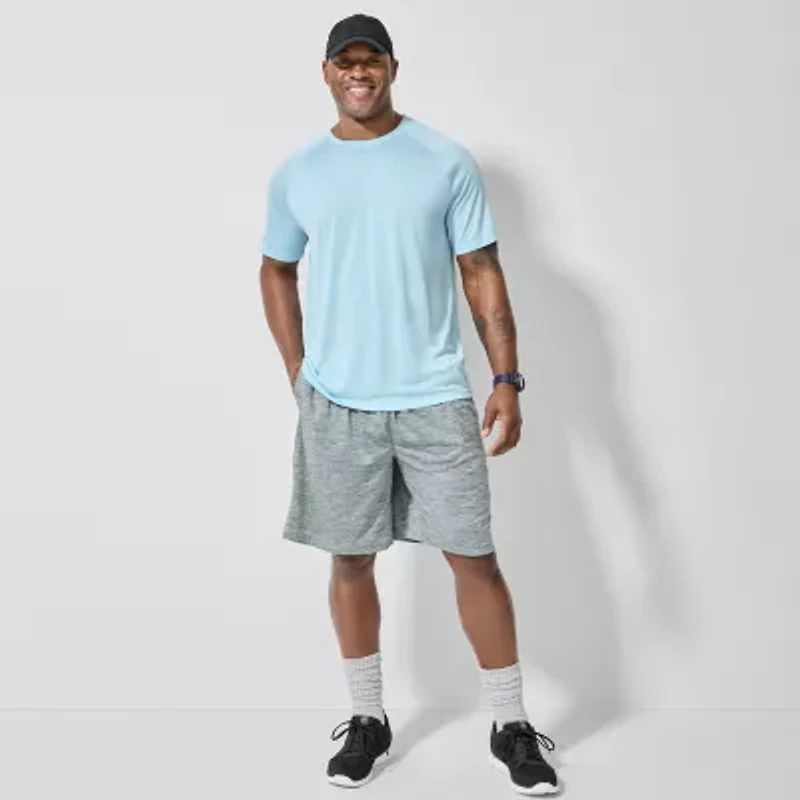 Xersion Everair Mens 9" Mid Rise Big and Tall Quick Dry Workout Shorts