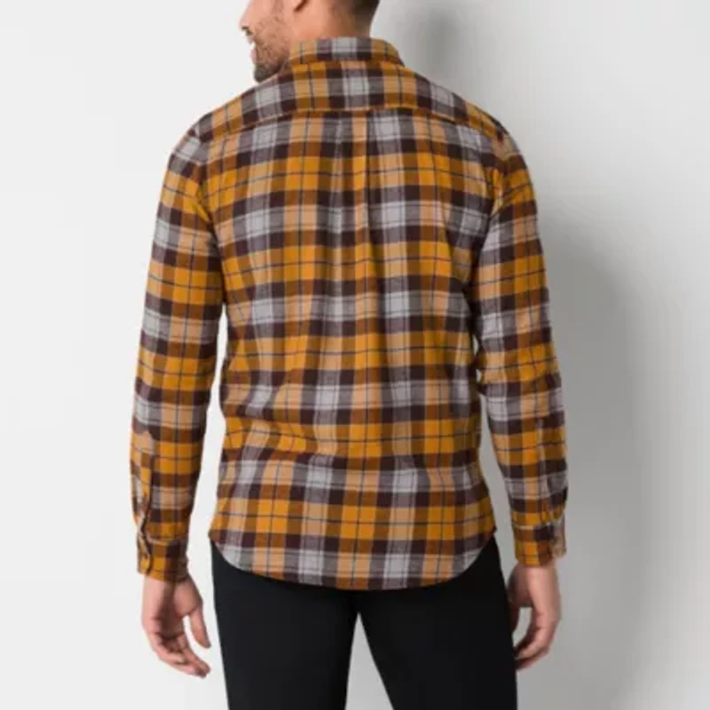 St. John's Bay Mens Long Sleeve Classic Fit Flannel Shirt