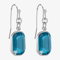 Liz Claiborne Womens Oval Drop Earrings