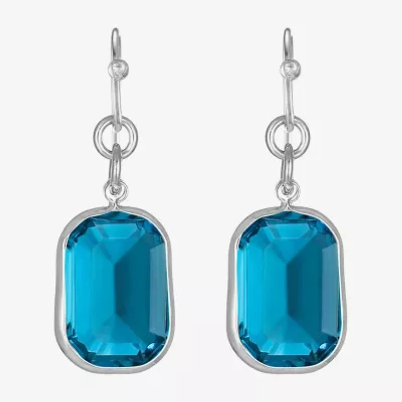 Liz Claiborne Womens Oval Drop Earrings