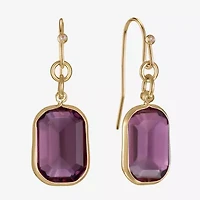 Liz Claiborne Womens Oval Drop Earrings