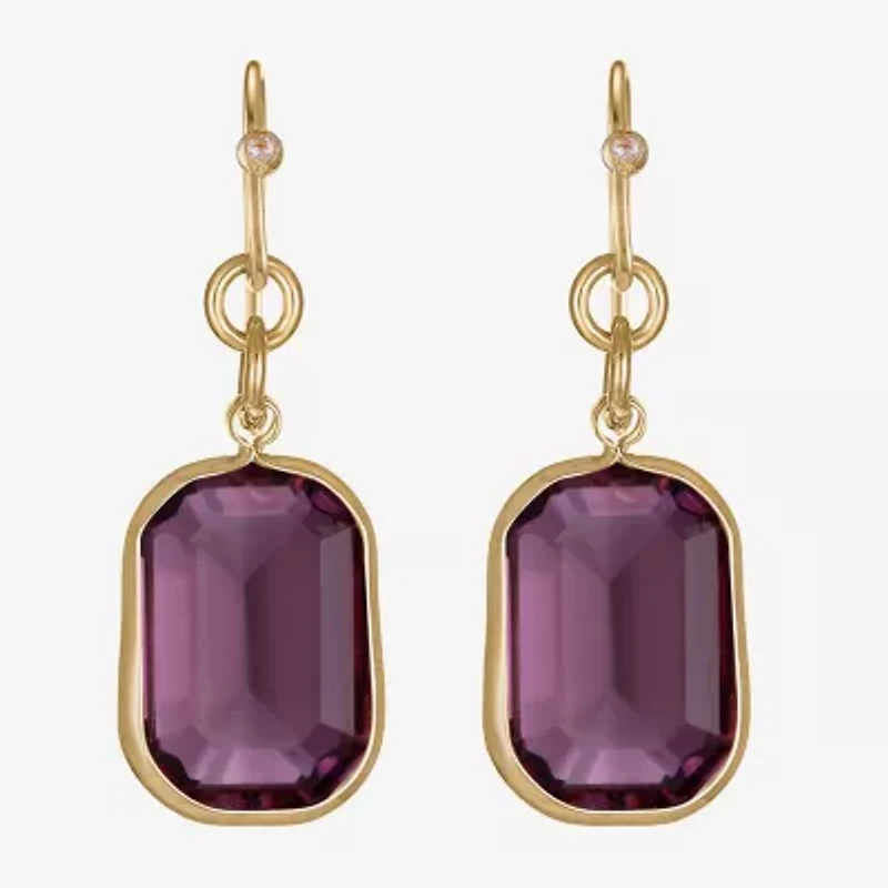 Liz Claiborne Womens Oval Drop Earrings