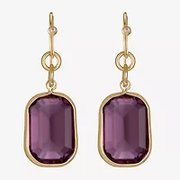 Liz Claiborne Womens Oval Drop Earrings