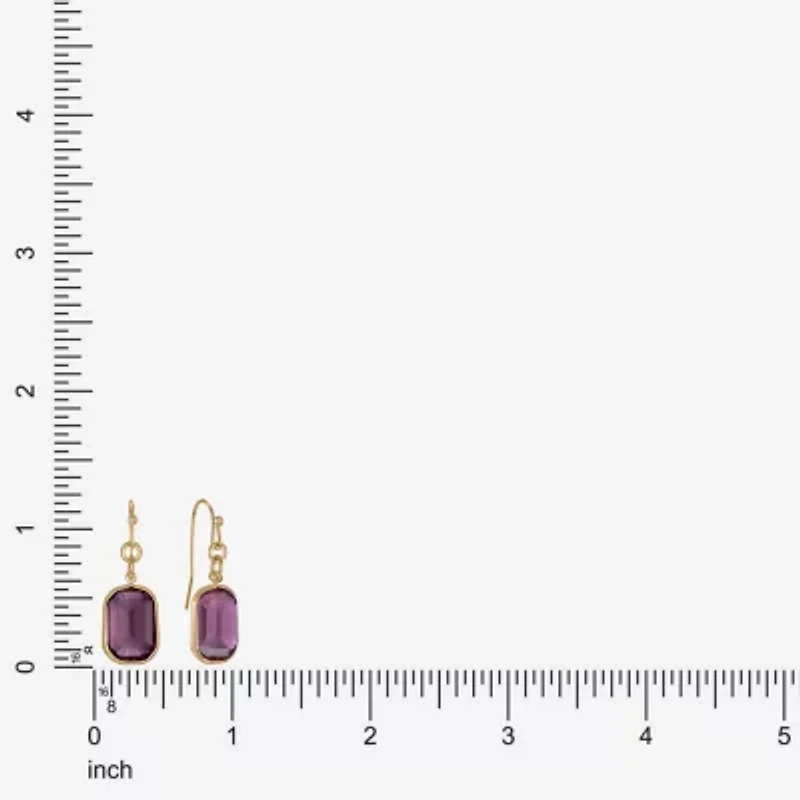 Liz Claiborne Womens Oval Drop Earrings