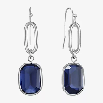 Liz Claiborne Womens Oval Drop Earrings