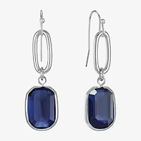 Liz Claiborne Womens Oval Drop Earrings
