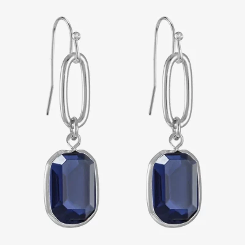 Liz Claiborne Womens Oval Drop Earrings