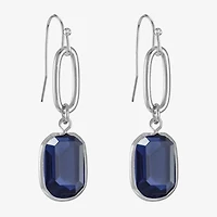 Liz Claiborne Womens Oval Drop Earrings
