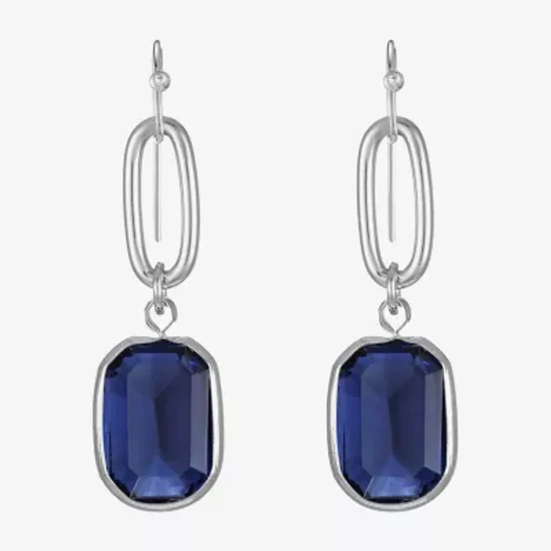 Liz Claiborne Womens Oval Drop Earrings