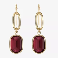 Liz Claiborne Womens Oval Drop Earrings