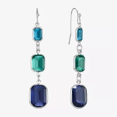 Liz Claiborne Womens Oval Drop Earrings